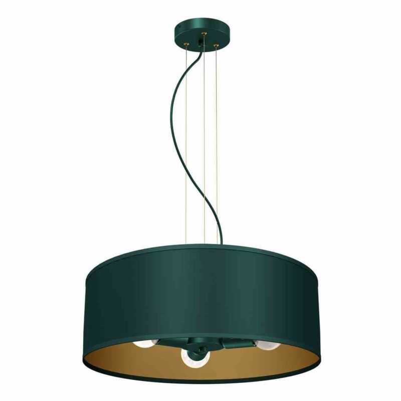 Żyrandol Milagro Verde zielono-złoty wym: 90 x 50 x 50 cm 3xE27 x 40W 1 szt.