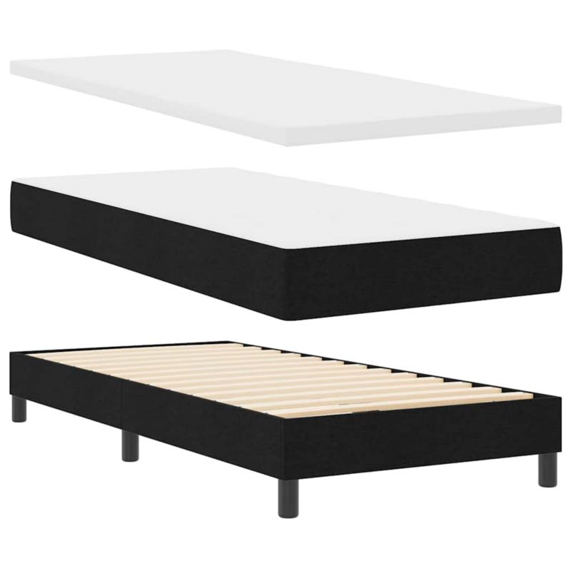 Łóżko z materacem WaszeMeble 90x190 cm czarny WM-3340061 1 szt.