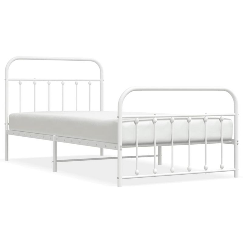 Łóżko metalowe WaszeMeble 107x203 cm biała WM-352641 1 szt.