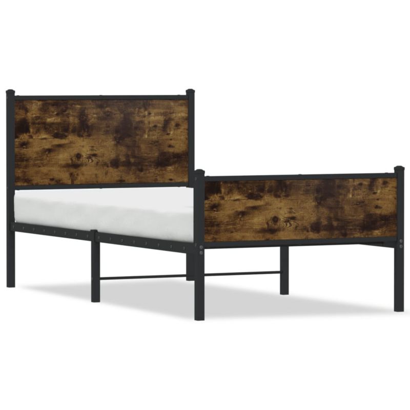 Łóżko metalowe WaszeMeble 75x190 cm dąb WM-4007840 1 szt.