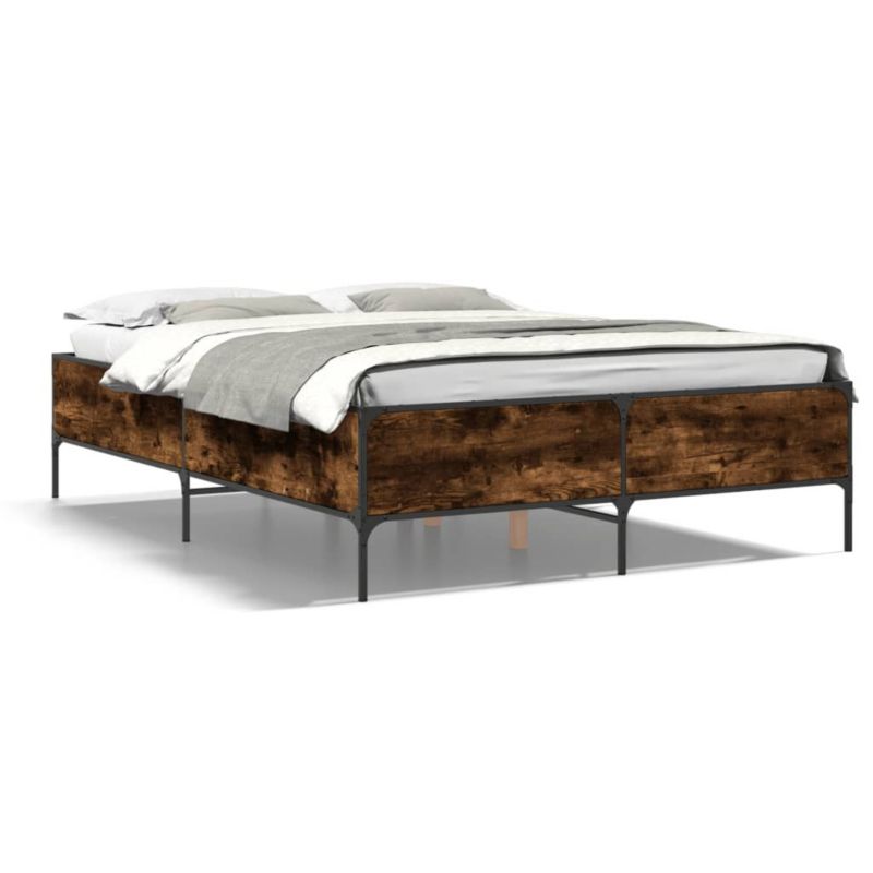 Łóżko metalowe WaszeMeble 160x200 cm brązowe WM-3279789 1 szt.