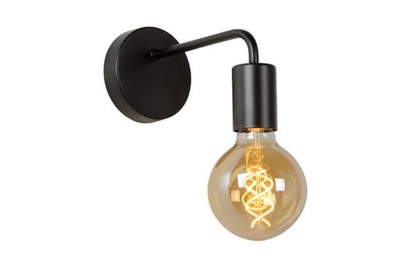 Kinkiet ścienny Lucide Scott czarny 1 x E27 x 40W IP20 wym: 12 x 5 x 20 cm - 1 szt.