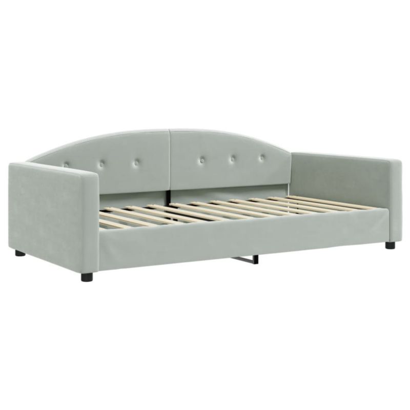 Łóżko dzienne WaszeMeble 100x200 cm jasnoszara WM-354143 1 szt.
