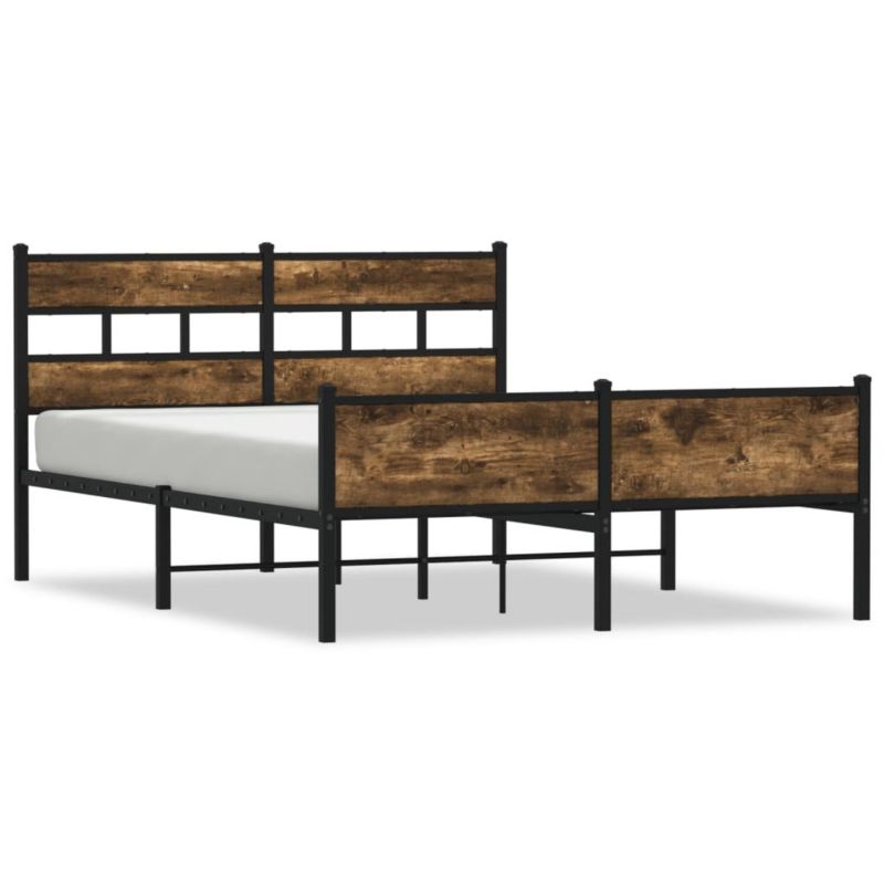 Łóżko metalowe WaszeMeble 140x190 cm brązowe WM-4017236 1 szt.