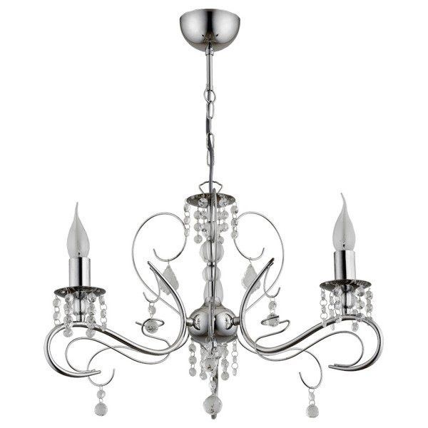 Żyrandol Alfa Astor chromowany glamour 3 x E14 x 10W wym: 68 x 51 x 51 cm - 1 szt.