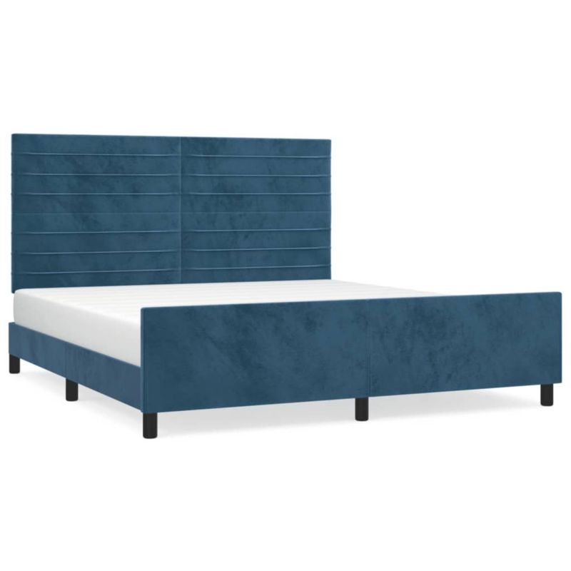 Łóżko tapicerowane WaszeMeble 180x200 cm ciemnoniebieska WM-3125834 1 szt.