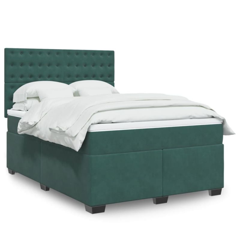 Łóżko z materacem WaszeMeble 160x200 cm zielony WM-3293269 1 szt.