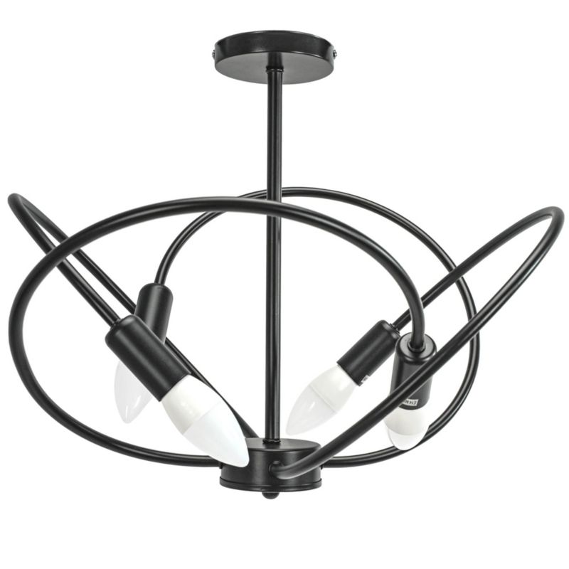 Lampa Sufitowa Toolight App1093-4C Czarny 1 Szt