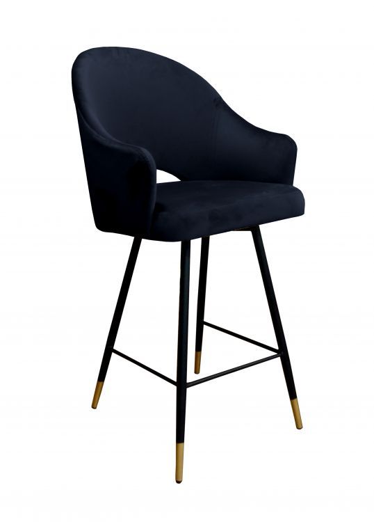 Hoker niski NAPO VELVET GOLD czarny ATOS 1 szt.