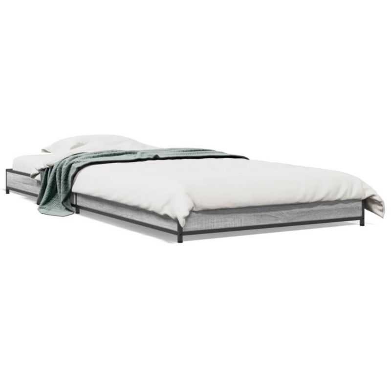 Łóżko metalowe WaszeMeble 75x190 cm szary WM-845189 1 szt.