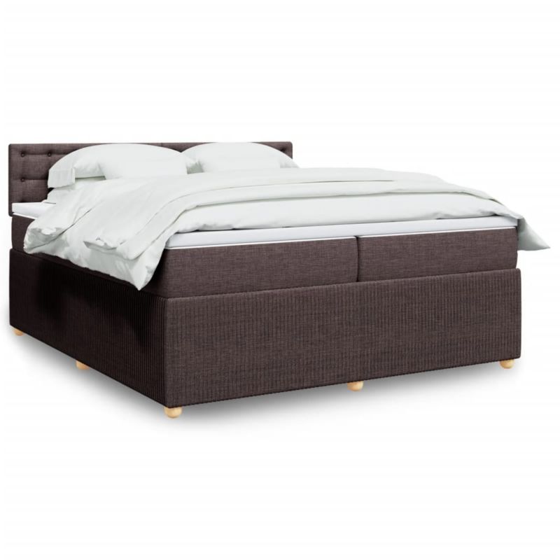 Łóżko kontynentalne WaszeMeble 200x200 cm brązowe WM-3289880 1 szt.