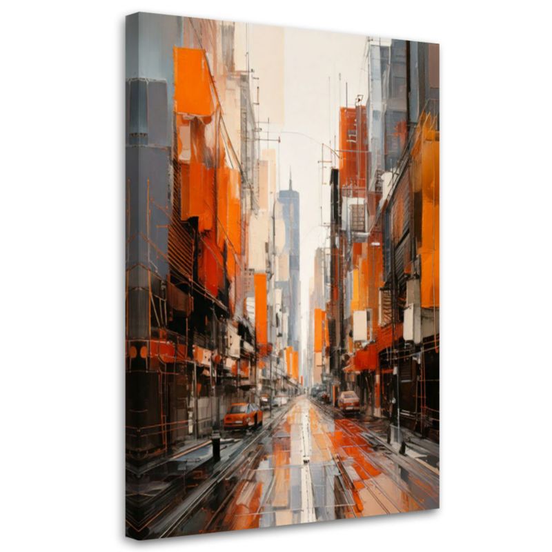 Obraz nowoczesny Feeby Miejska Ulica Perspektywa 70x100cm 1szt
