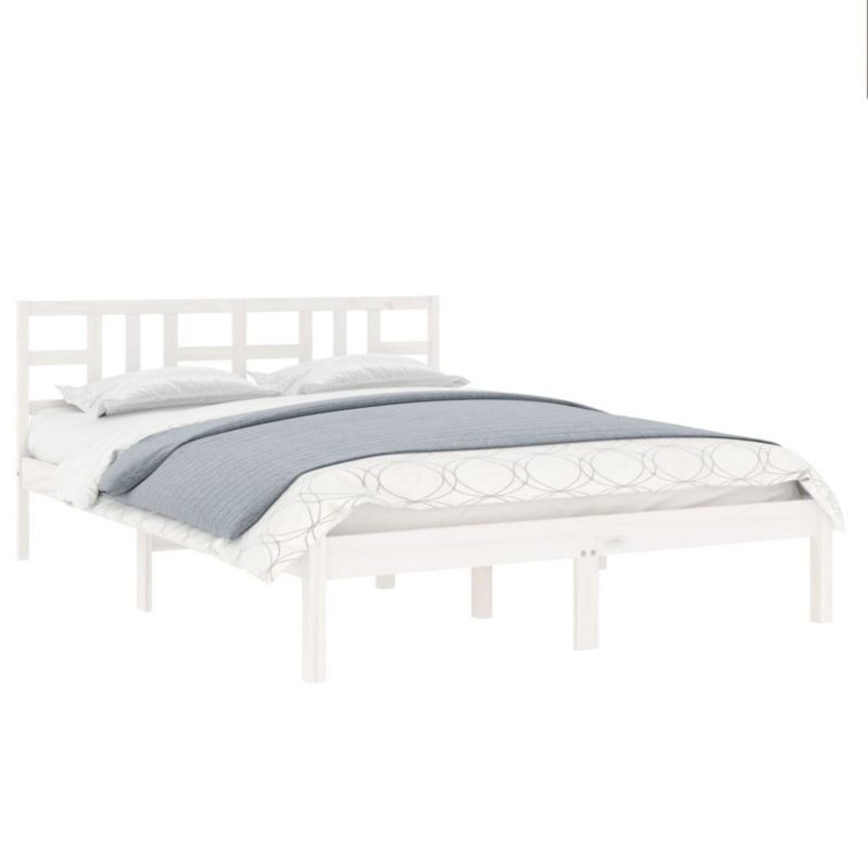 Łóżko drewniane WaszeMeble 200x200 cm biała WM-3105426 1 szt.