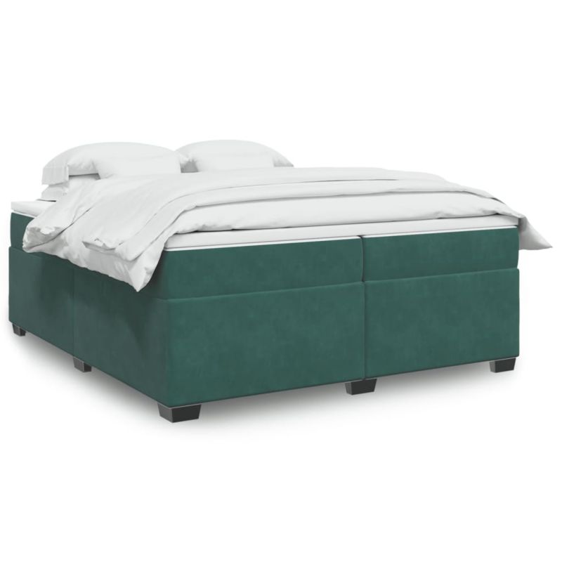 Łóżko z materacem WaszeMeble 200x200 cm zielony WM-3285308 1 szt.