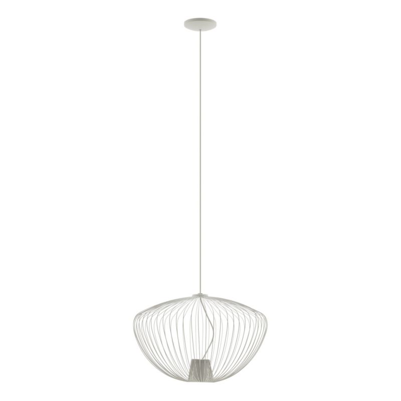Lampa wisząca Nowodvorski Lighting Pumpkin M 2444 jasnoszara industrialna 1xGU10 x 10W 1 szt.