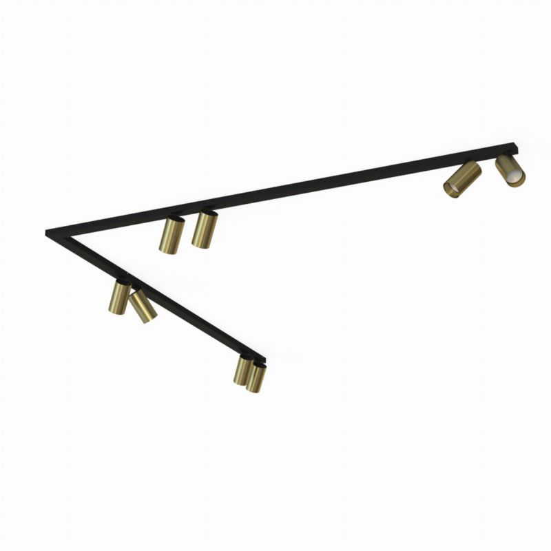 Spot sufitowy Nowodvorski Lighting Mono mosiądz-czarny 8 x GU10 x IP20 wym: 165 x 165 cm - 1 szt.