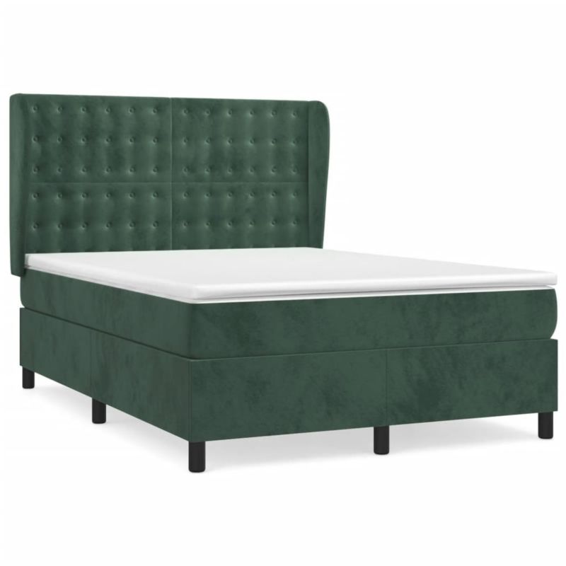 Łóżko z materacem WaszeMeble 140x190 cm zielony WM-3129450 1 szt.