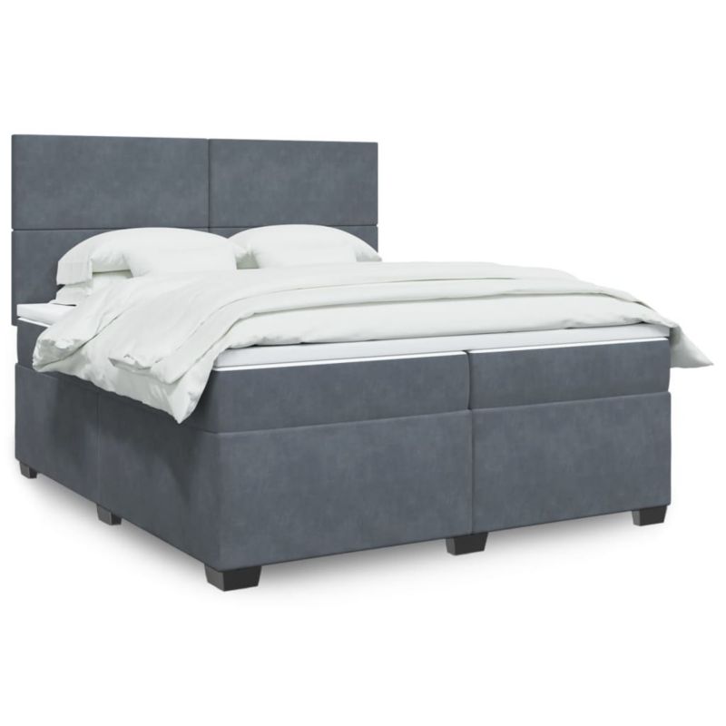 Łóżko kontynentalne WaszeMeble 200x200 cm ciemnoszary WM-3290997 1 szt.
