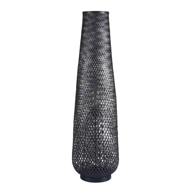 Lampa podłogowa Zanzibar Sanico Goldlux 1xe27 czarna w stylu boho ip20 - 330147 1 szt.