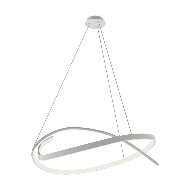 Lampa wisząca V-TAC Vt-7916 biała wym: 120 x 90 x 90 cm wbudowany LED 48W 3000K 5150lm 1 szt.