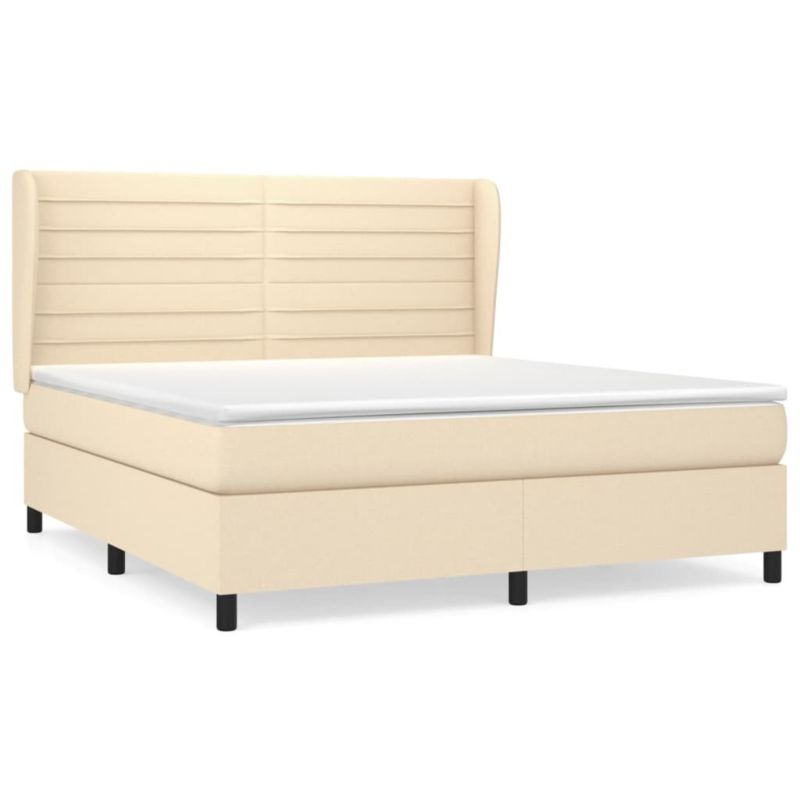 Łóżko kontynentalne WaszeMeble 180x200 cm kremowe WM-3128066 1 szt.