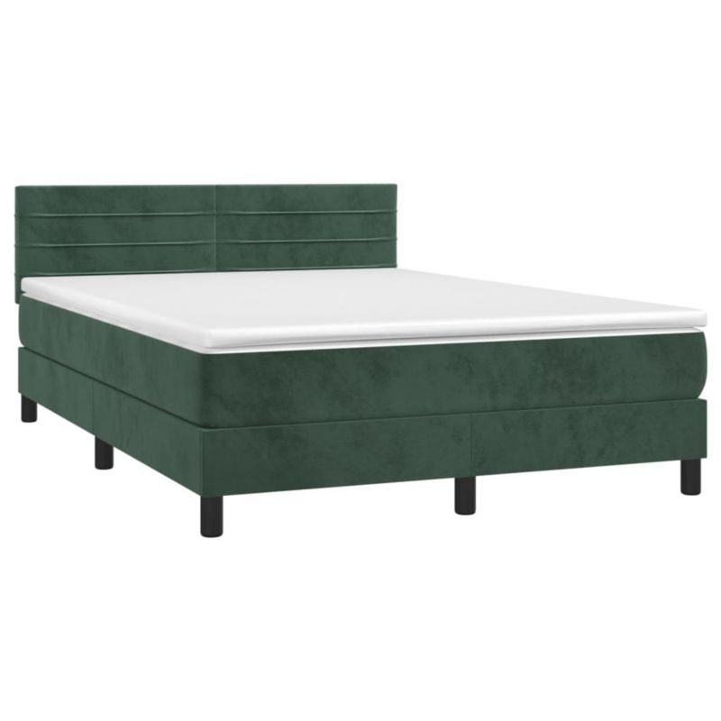 Łóżko kontynentalne WaszeMeble 140x190 cm zielony WM-3134462 1 szt.