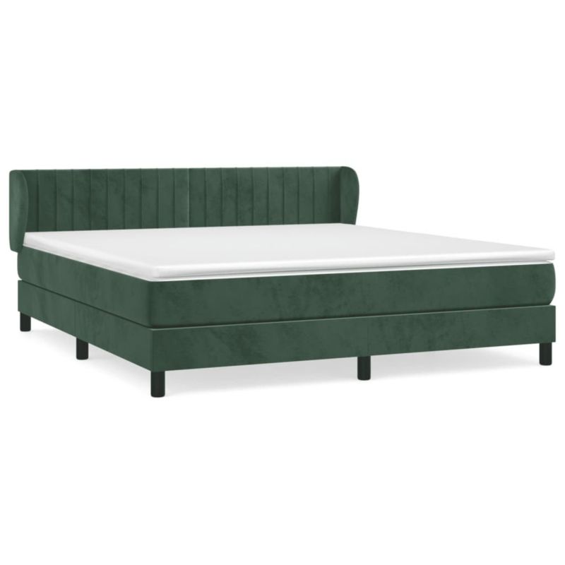 Łóżko kontynentalne WaszeMeble 160x200 cm ciemnozielone WM-3127622 1 szt.