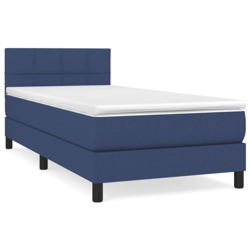 Łóżko kontynentalne WaszeMeble 90x200 cm niebieskie WM-3140031 1 szt.