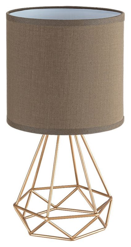 Lampa stołowa Rabalux Kinga brązowo-złota 1 x E14 x 40W IP20 wym: 32 x 17 x 17 cm metal - 1 szt.