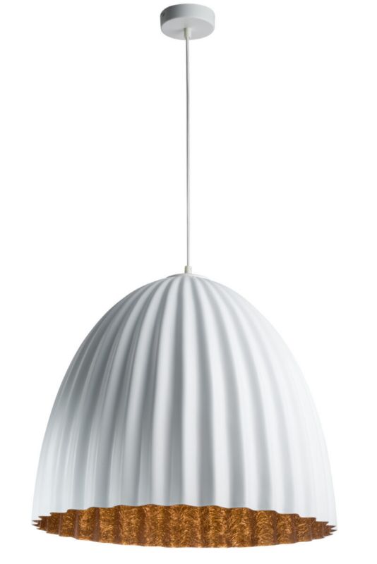 Lampa wisząca Sigma Lighting Telma 2509 biało-miedziana dekoracyjna 1xE27 x 1 szt.