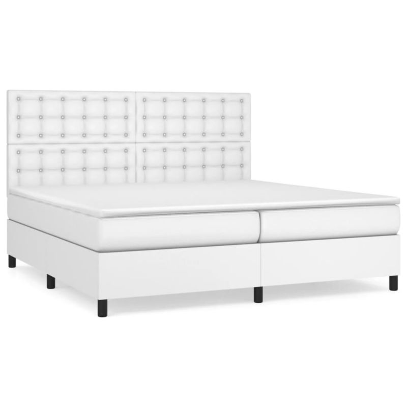 Łóżko kontynentalne WaszeMeble 200x200 cm białe WM-3142864 1 szt.