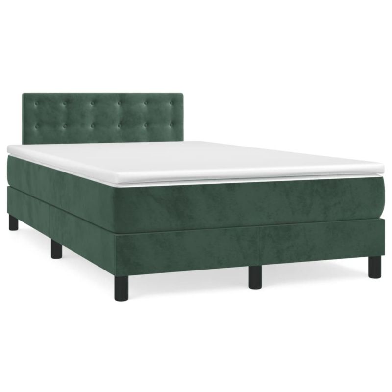 Łóżko kontynentalne WaszeMeble 120x190 cm ciemnozielone WM-3269864 1 szt.