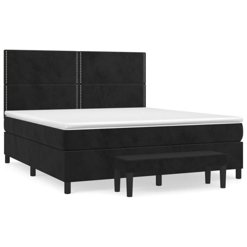 Łóżko kontynentalne WaszeMeble 160x200 cm czarne WM-3137793 1 szt.