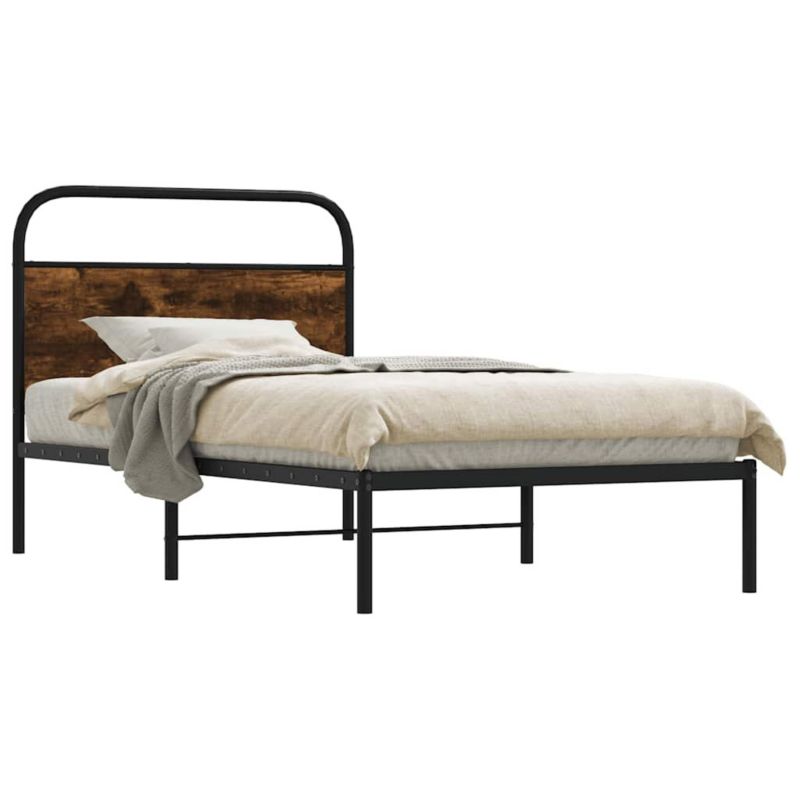 Łóżko metalowe WaszeMeble 90x200 cm brązowe WM-4100202 1 szt.