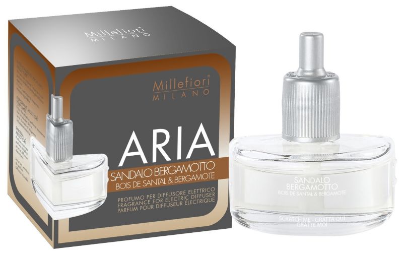 Wkład do dyfuzora elektrycznego MILLEFIORI Milano ARIA Sandalo Bergamotto 20ml