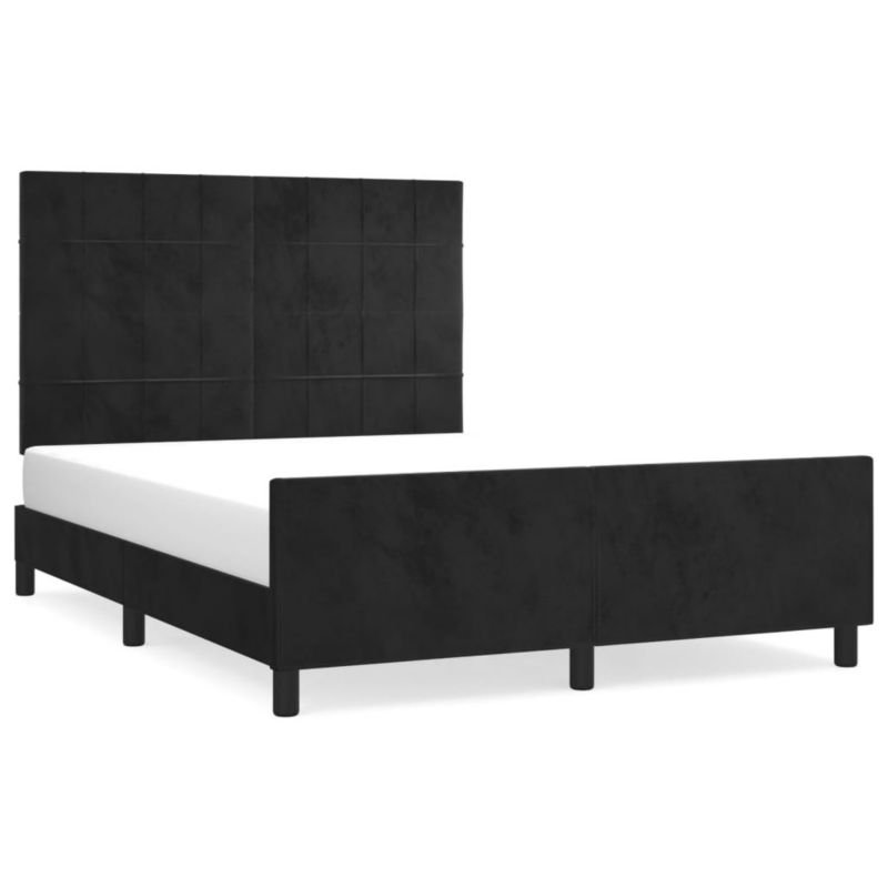 Łóżko tapicerowane WaszeMeble 140x200 cm czarna WM-3125759 1 szt.