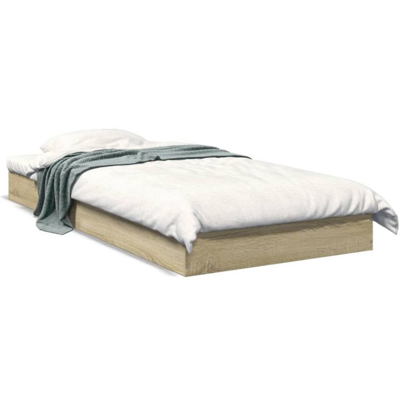 Łóżko drewniane WaszeMeble 75x190 cm brązowe WM-842079 1 szt.