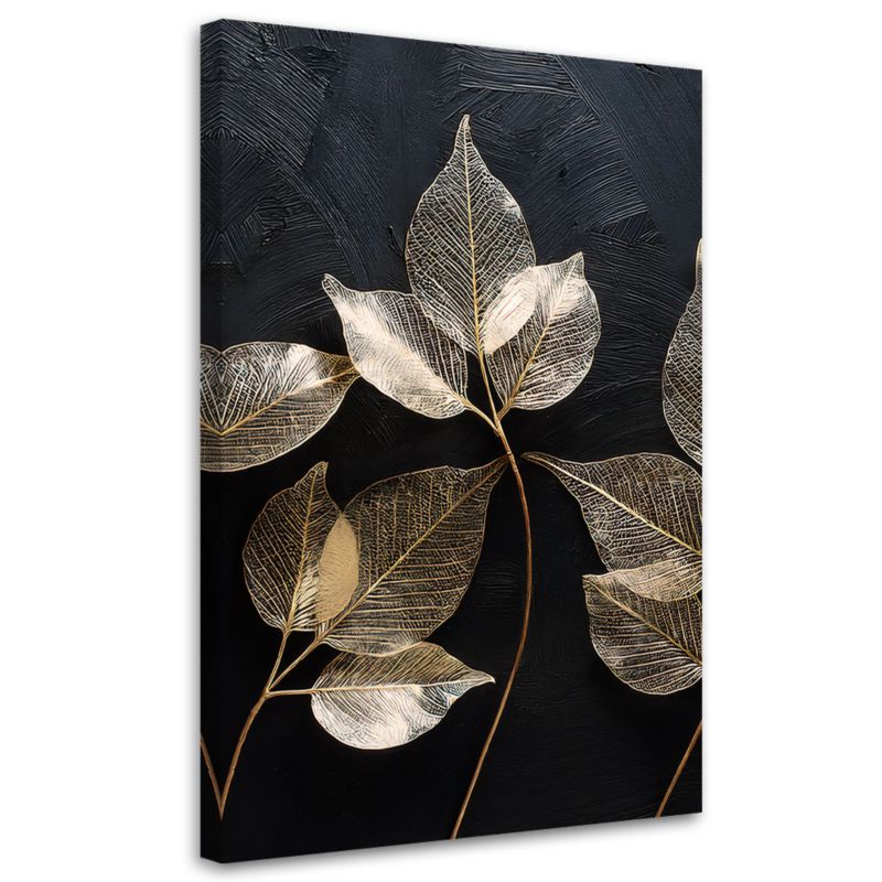 Obraz nowoczesny Feeby Minimalizm Liście Rośliny Glamour 80x120cm 1szt