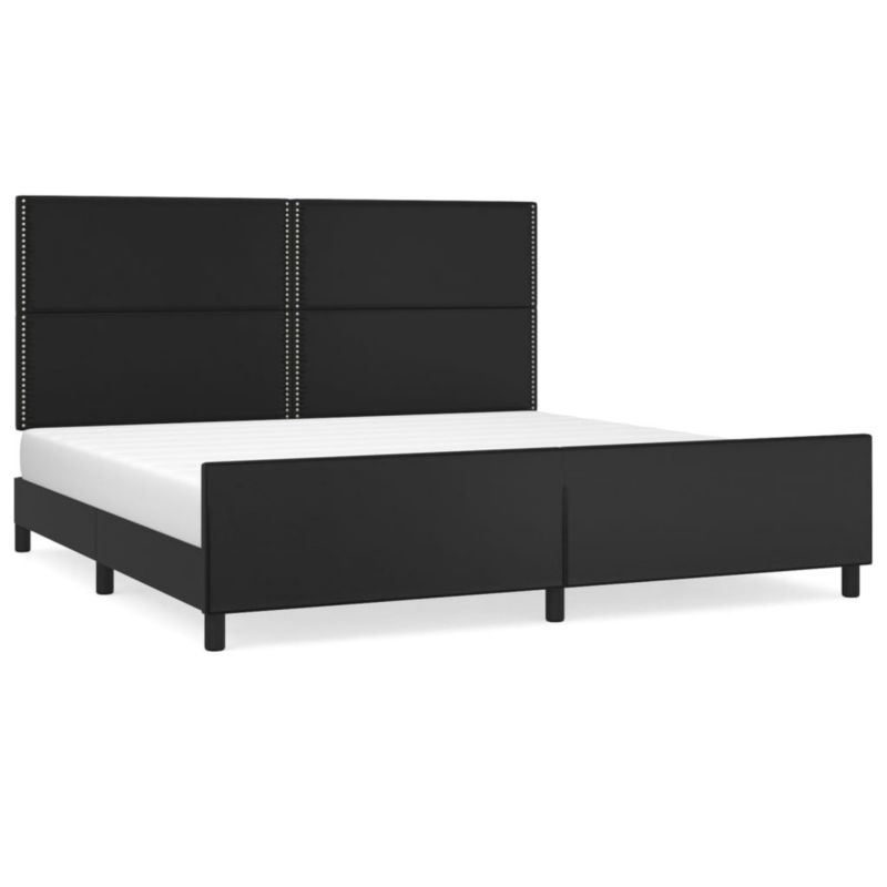 Łóżko tapicerowane WaszeMeble 200x200 cm czarna WM-3125530 1 szt.
