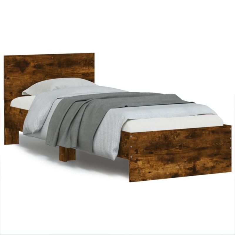 Łóżko drewniane WaszeMeble 90x190 cm brązowe WM-838838 1 szt.