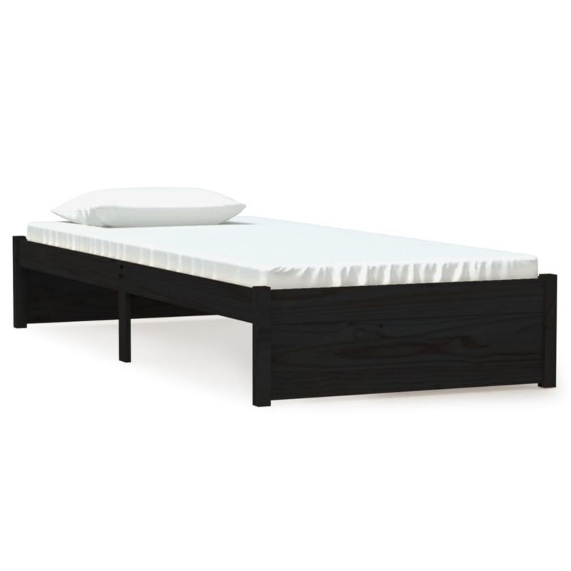 Łóżko drewniane WaszeMeble 75x190 cm czarna WM-814913 1 szt.