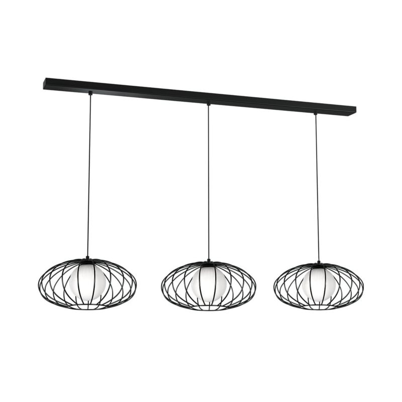 Lampa wisząca Milagro Kronos 4245 czarno-biała szerokość 120 cm 3xE14 x 40W 1 szt.