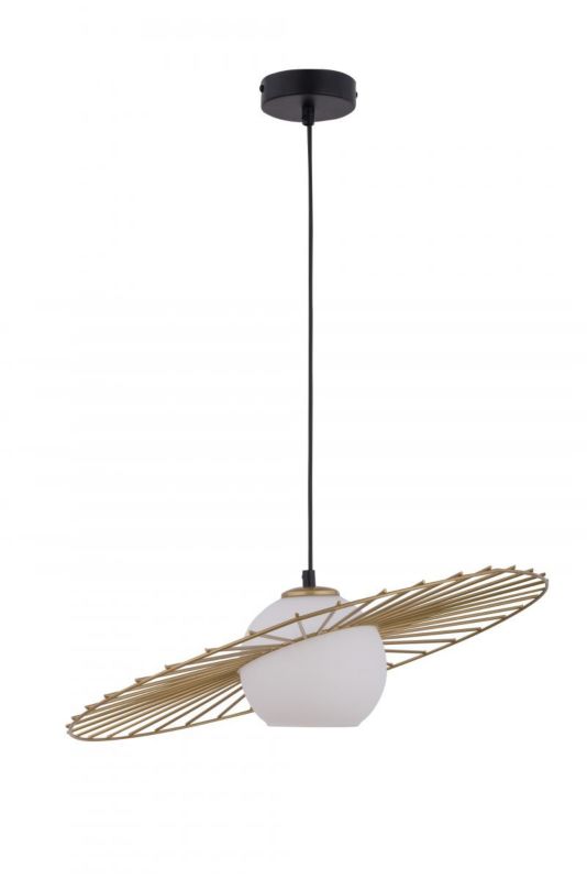 Lampa wisząca Sigma Lighting Sol 2905 czarno-złota-biała dekoracyjna 1xE27 x 1 szt.