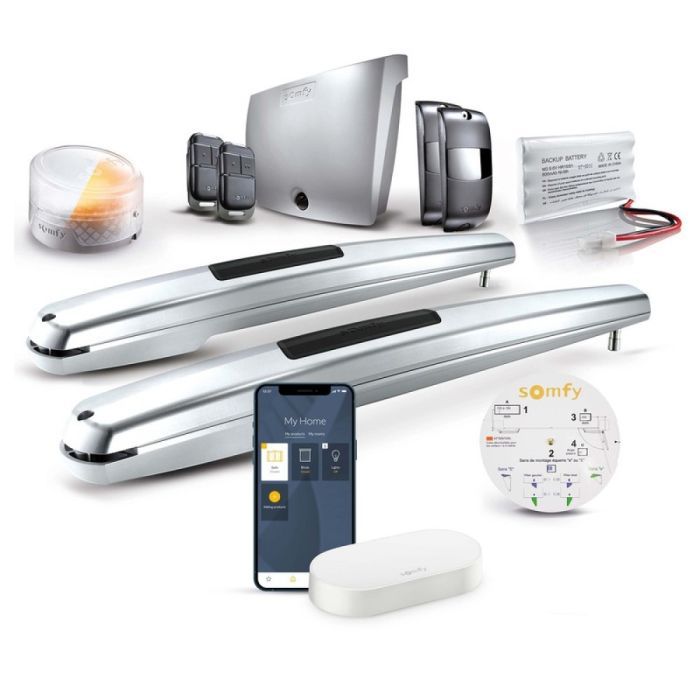 Napęd do bramy skrzydłowej z centralką do zdalnego sterowania Somfy Exavia Star z Connectivity kit 1 szt.