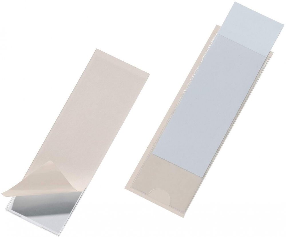 Kieszeń samoprzylepna Durable Pocketfix 125x38mm, 10 sztuk, transparentny