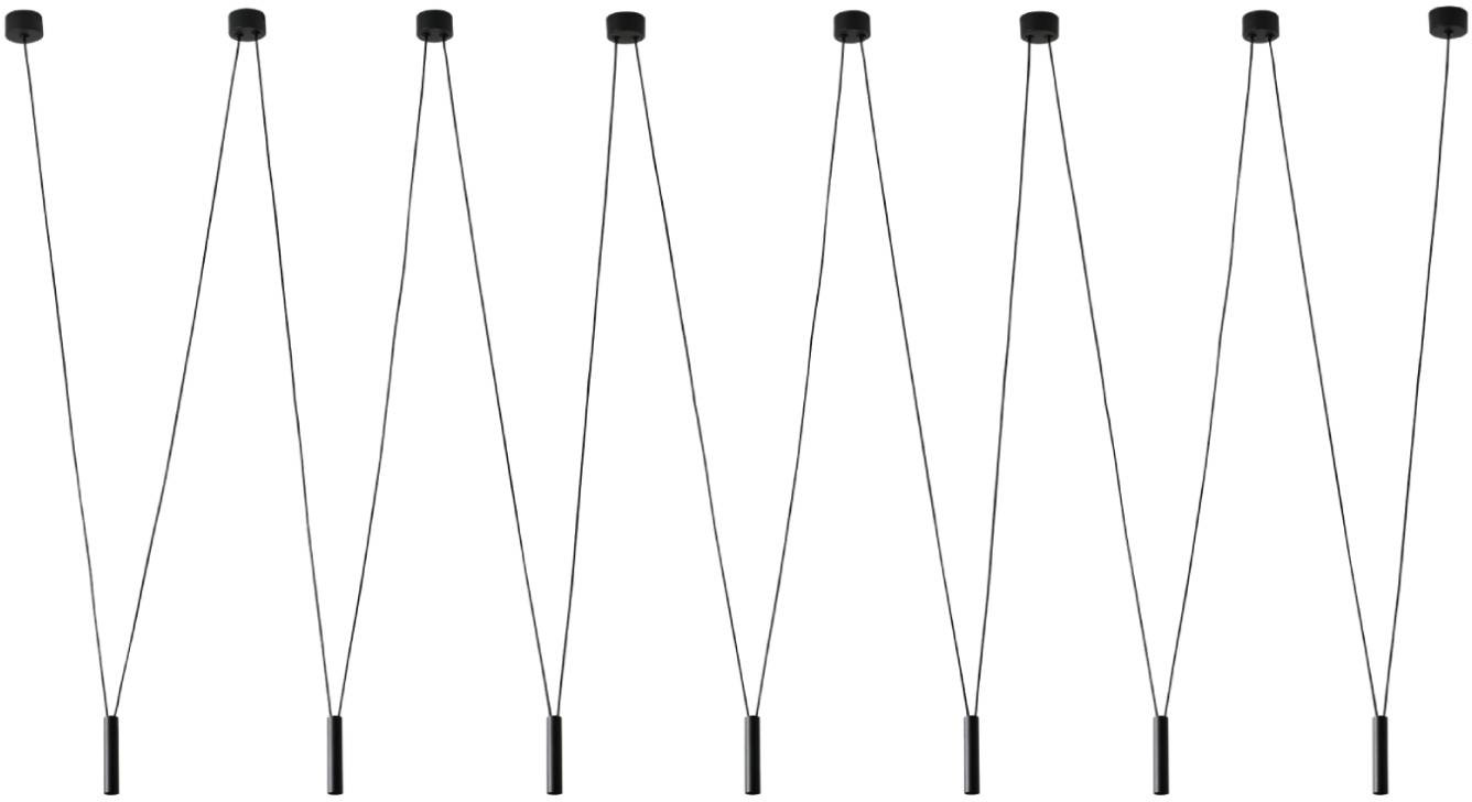 Open Design Viva VII Nero lampa wisząca 7x3,5W LED czarna OR84344