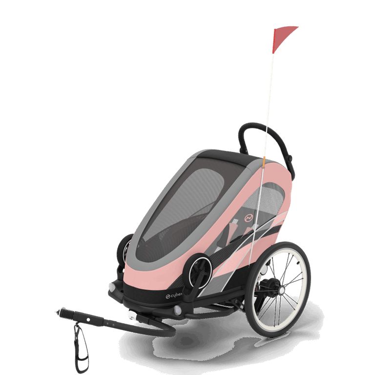 Cybex Zeno Bike - przyczepka rowerowa -Silver Pink