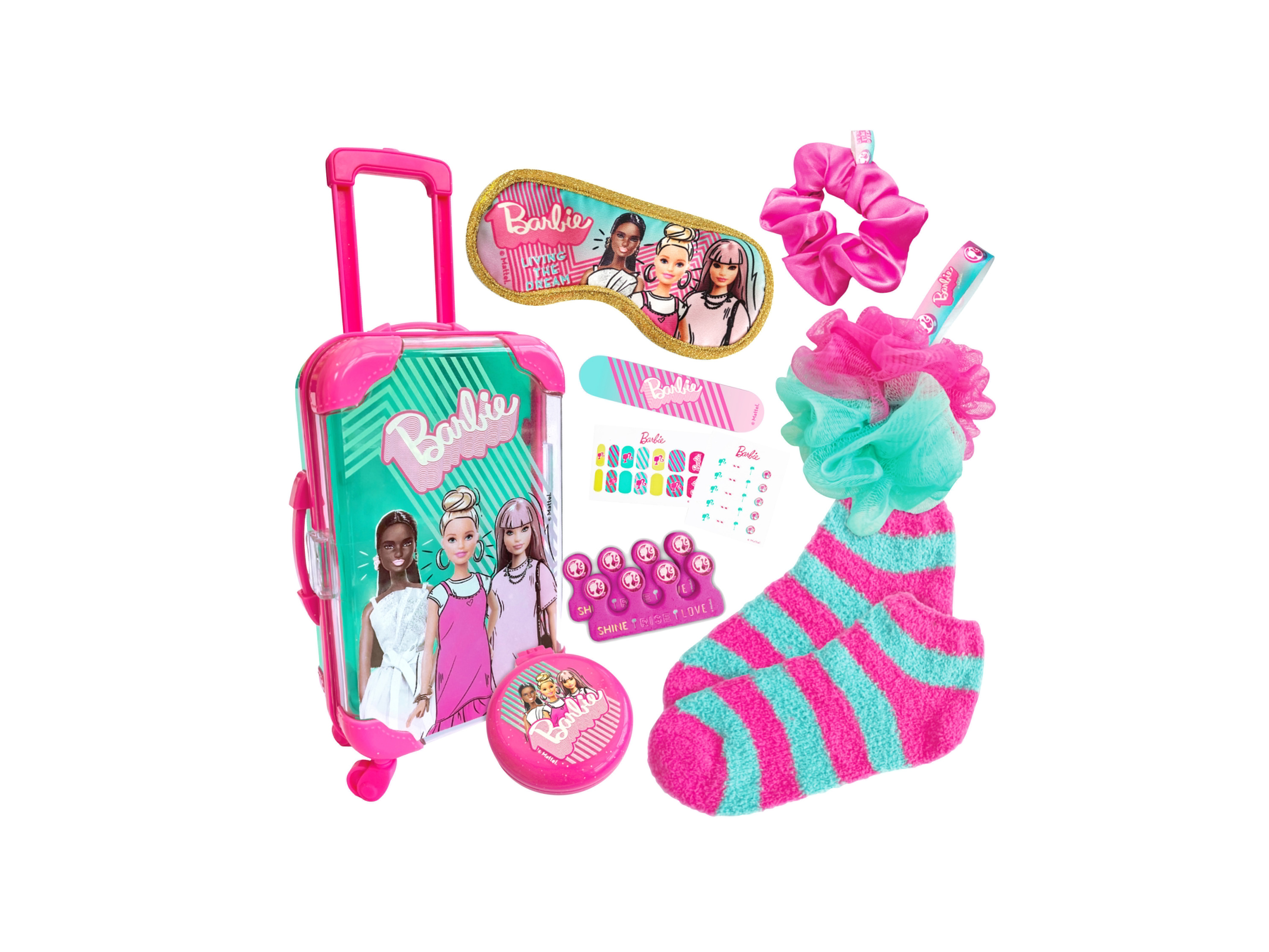 Barbie Akcesoria dla dzieci, z mini-walizką Zestaw piżama party
