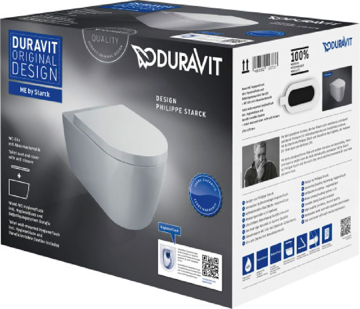 Darmowa Dostawa - Zestaw miska + deska wolnoopadająca Duravit ME by Starck 45790920A1