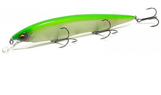 Megabass wobler Kanata AYU Crack Lime Chartreuse Floating 16cm